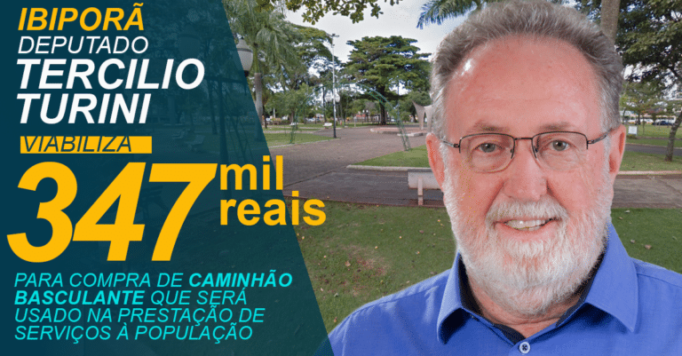 Com investimento de R$ 347 mil, Ibiporã compra  caminhão basculante. Parceira com deputado Turini