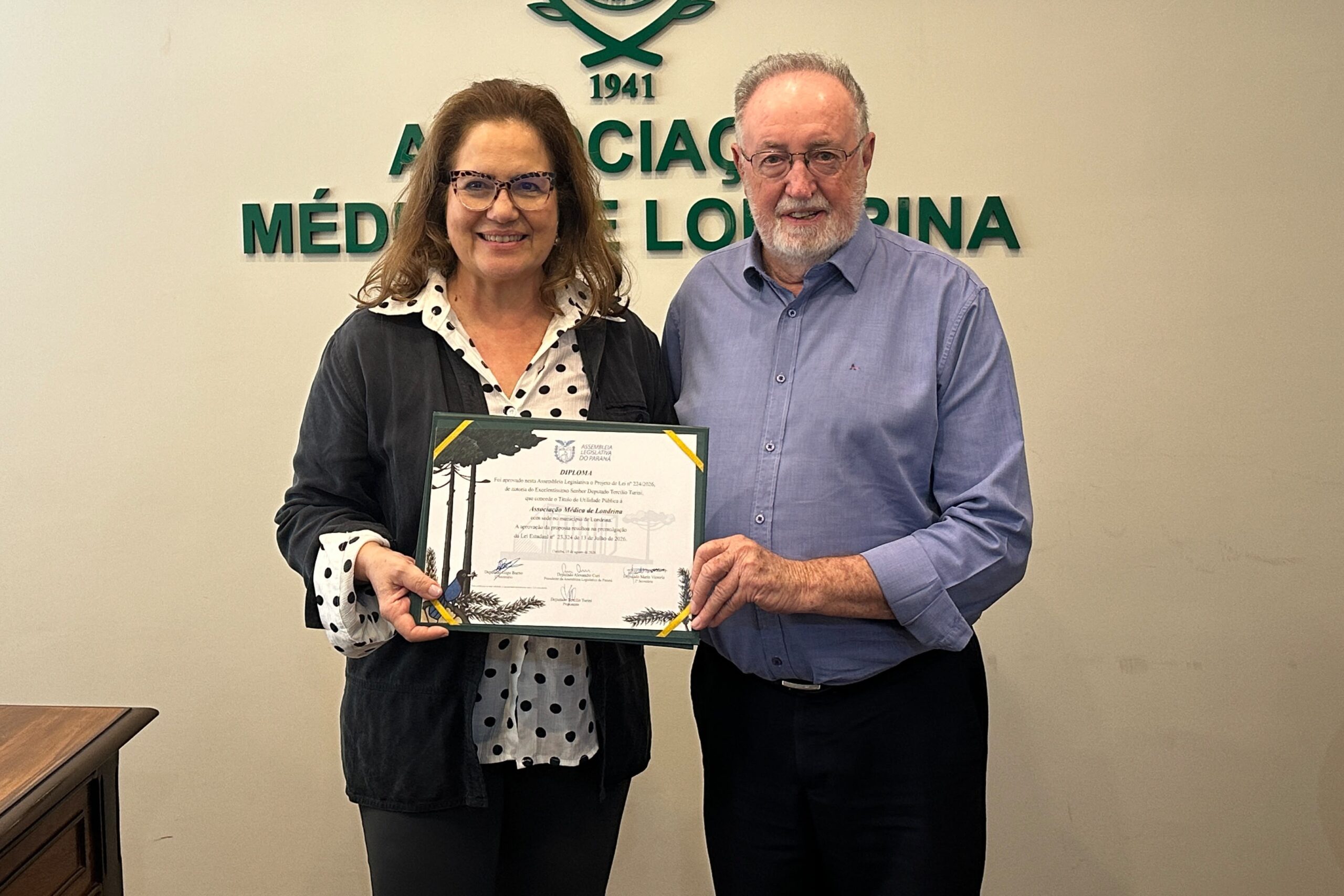 Associação Médica de Londrina é reconhecida com título de utilidade pública estadual do Paraná